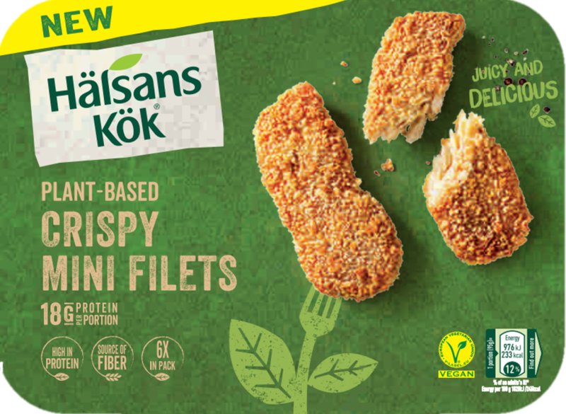 Hälsans Kök Crispy Mini Fillets 285g vegaaniset soija-vehnäproteiinipalat pakaste