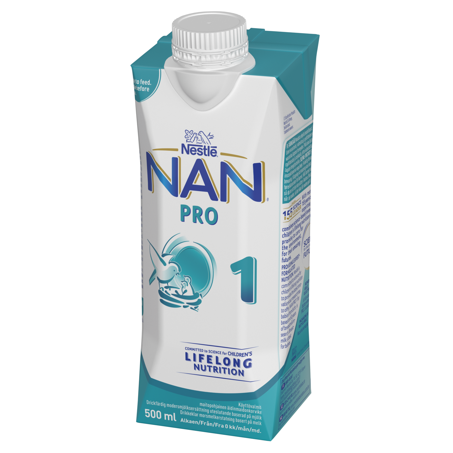 Nestle Nan Pro 1 äidinmaidonkorvike 500ml PUOLILAVA