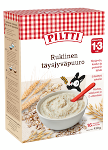 Piltti Rukiinen täysjyväpuurojauhe 1-3v 450g