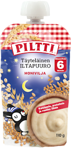 Piltti täyteläinen iltapuuro monivilja 6kk 110g