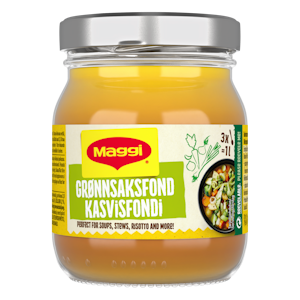 Maggi Kasvisfondi 160g  Pastöroitu kasvisliemi.