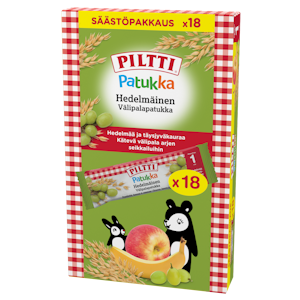 Piltti Patukka Hedelmäinen välipalapatukka 18x25g alkaen 1v