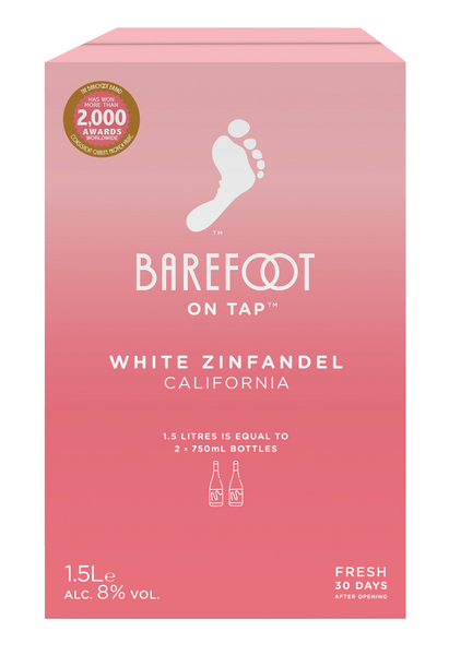 Barefoot White Zinfandel 8% 1,5l