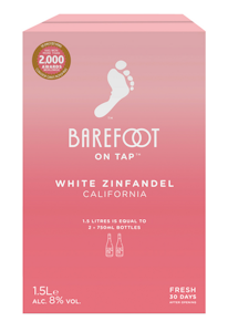 Barefoot White Zinfandel 8% 1,5l