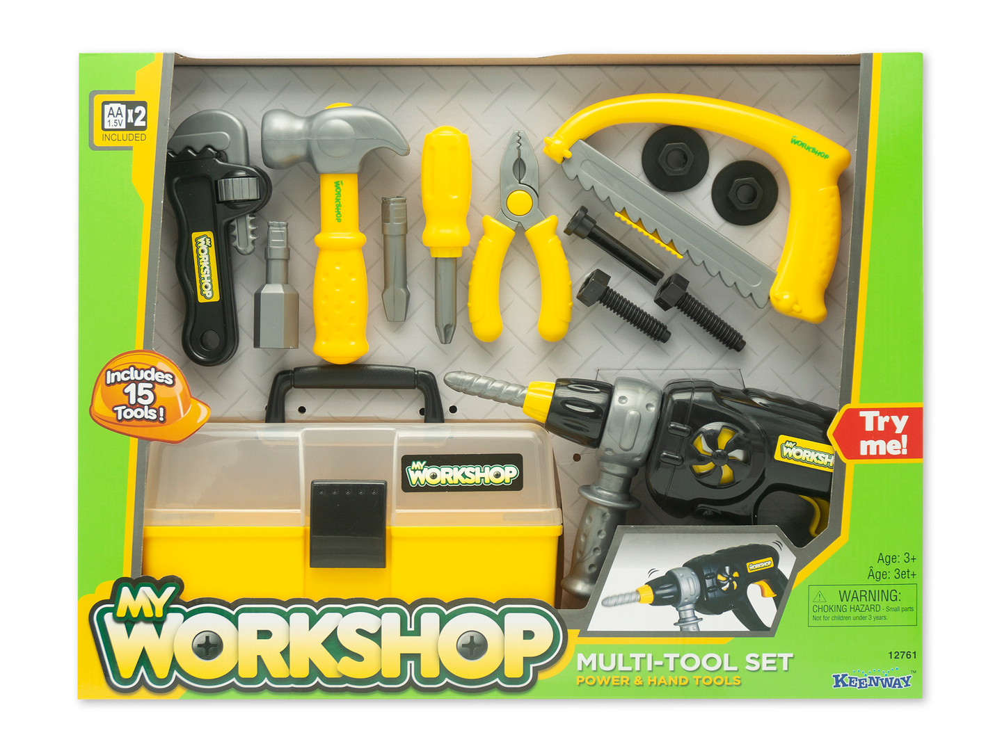 Työkalusetti lahjapakkauksessa