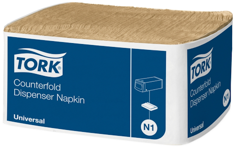 Tork Counterfold annostelijaliina Natural 300kpl/32x31cm