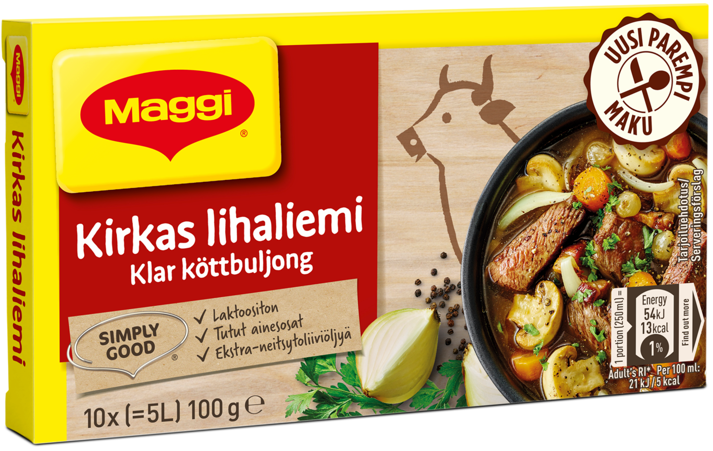 Maggi kirkas lihaliemi 100g 10palaa | K-Ruoka Verkkokauppa