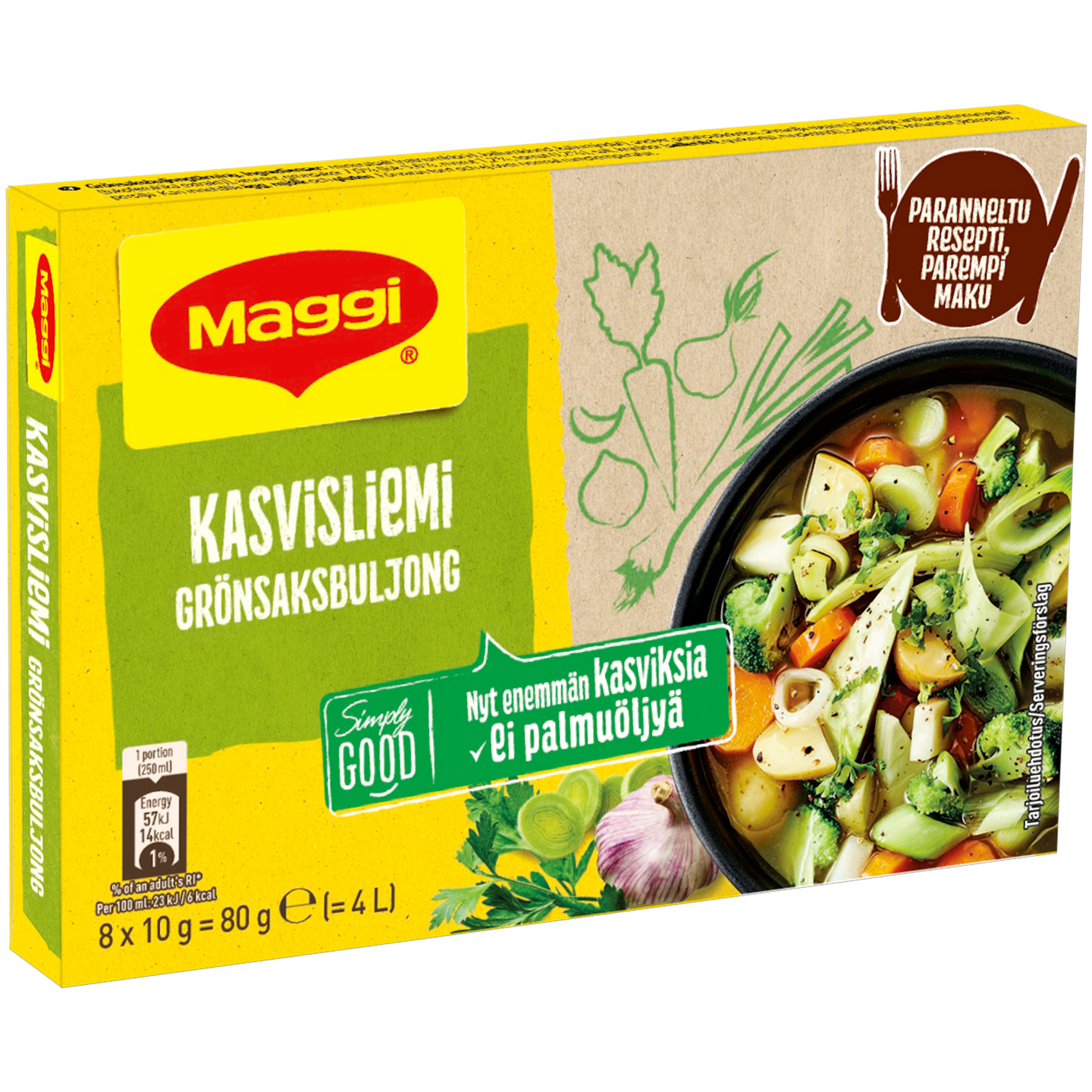 Maggi 80g Kasvisliemi 8 palaa