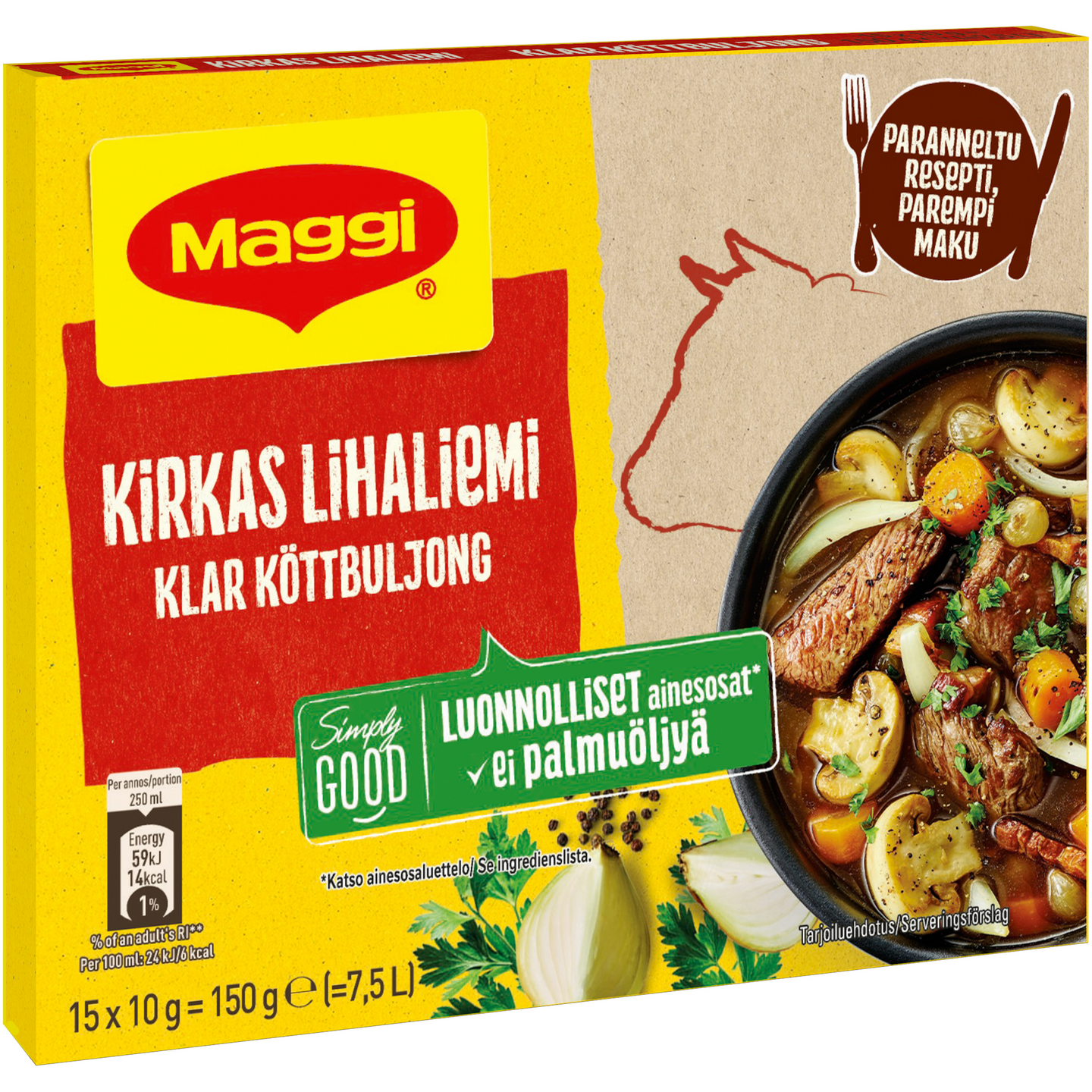 Maggi 150g Kirkas lihaliemi 15 palaa