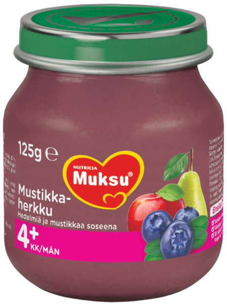 Muksu Mustikkaherkku hedelmiä ja mustikkaa soseena 125g 4kk | K-Ruoka  Verkkokauppa