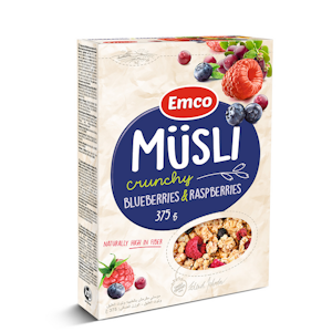 Emco Mysli mustikka ja vadelma 375g