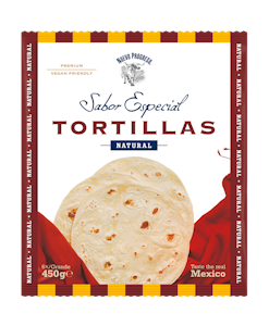 Nuevo Progreso Sabor Especial Tortillas Natural isot vehnätortillat 6kpl 450g