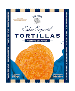 Nuevo Progreso Sabor Especial Tortillas Tomato Chipotle isot tomaattitortillat 6 kpl 450g