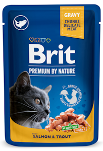 Brit Premium Cat lohi-taimen kastikkeessa 100g