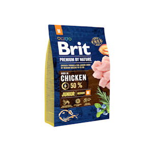 Brit Premium by Nature Junior M keskikokoisille pennuille 3kg