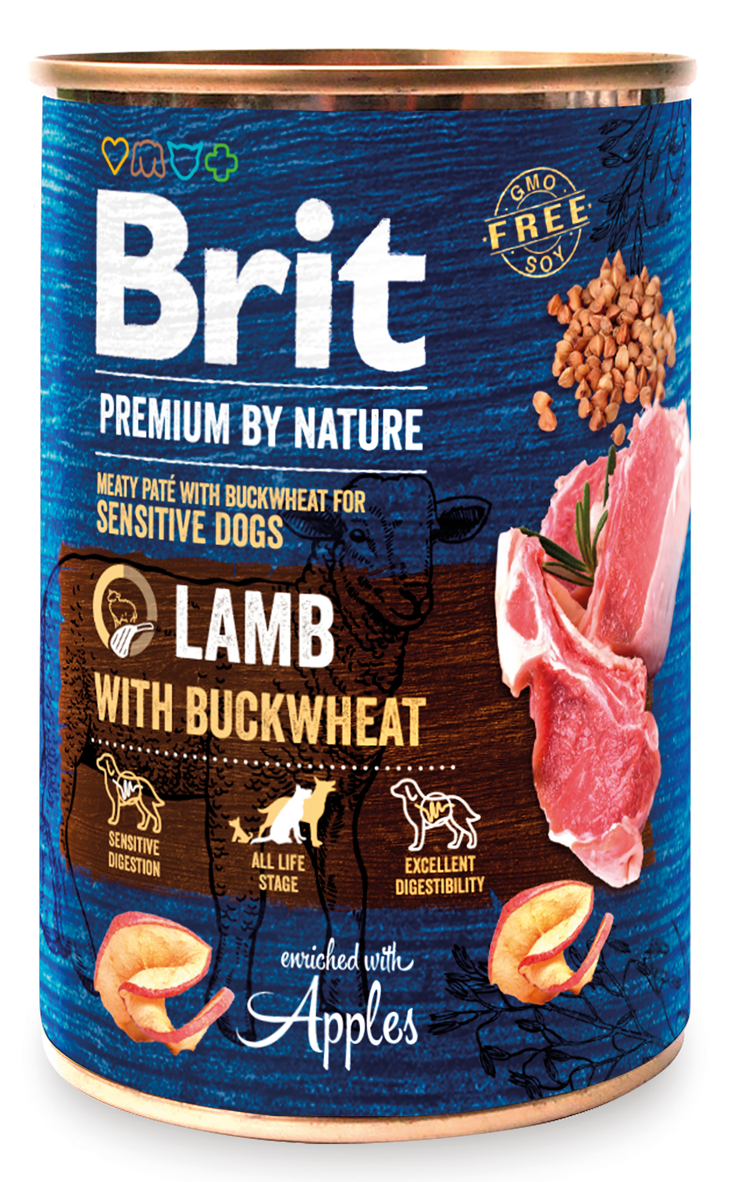 Brit Premium by Nature lammas-tattari 400g