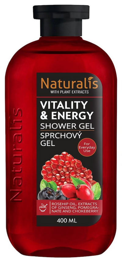 Naturalis suihkugeeli 400ml Vitality & Energy Every Day Use