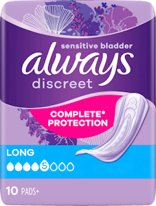 Always Discreet Long 10kpl inkontinenssiside