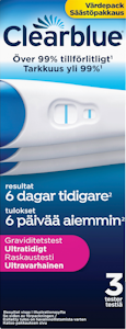 Clearblue Ultravarhainen 3kpl raskaustesti