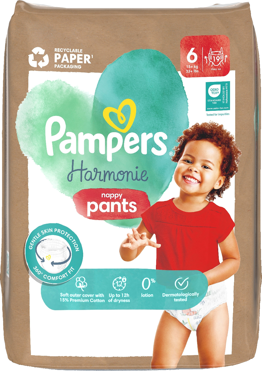 Pampers Harmonie nappy pants S6 15+kg 19 kpl vaippa