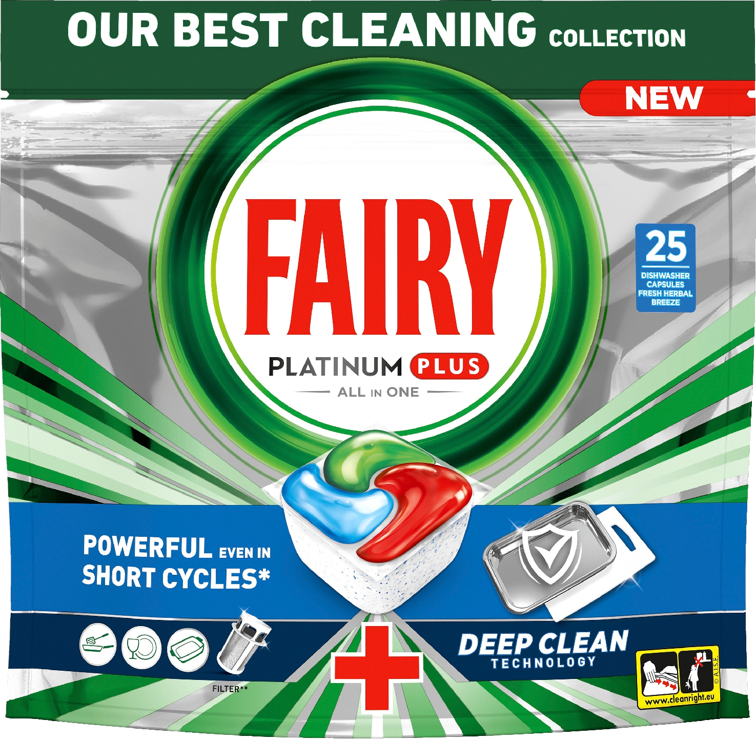 Fairy Platinum Plus All in One Deep Clean 25kpl konetiskitabletti