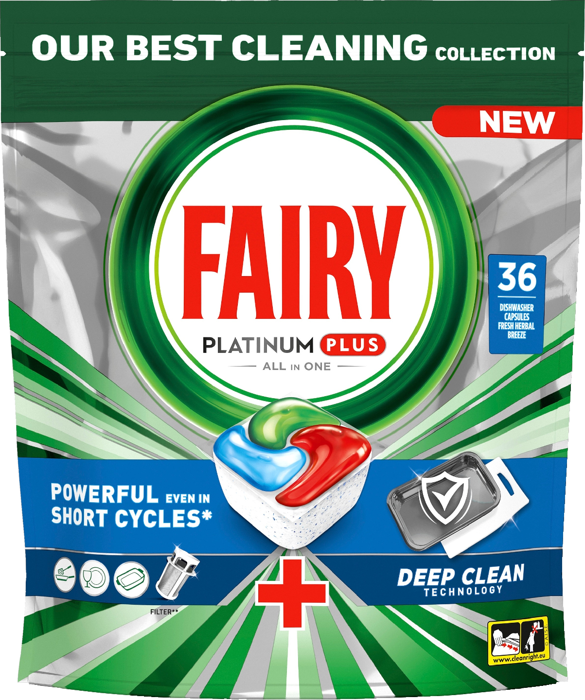 Fairy Platinum Plus All in One Deep Clean 36kpl konetiskitabletti