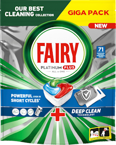 Fairy Platinum Plus All in One Deep Clean Fresh Herbal Breeze 71kpl konetiskitabletti