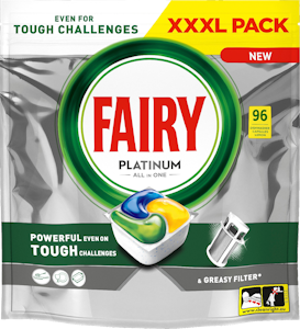 Fairy Platinum All in One Lemon 96kpl konetiskitabletti