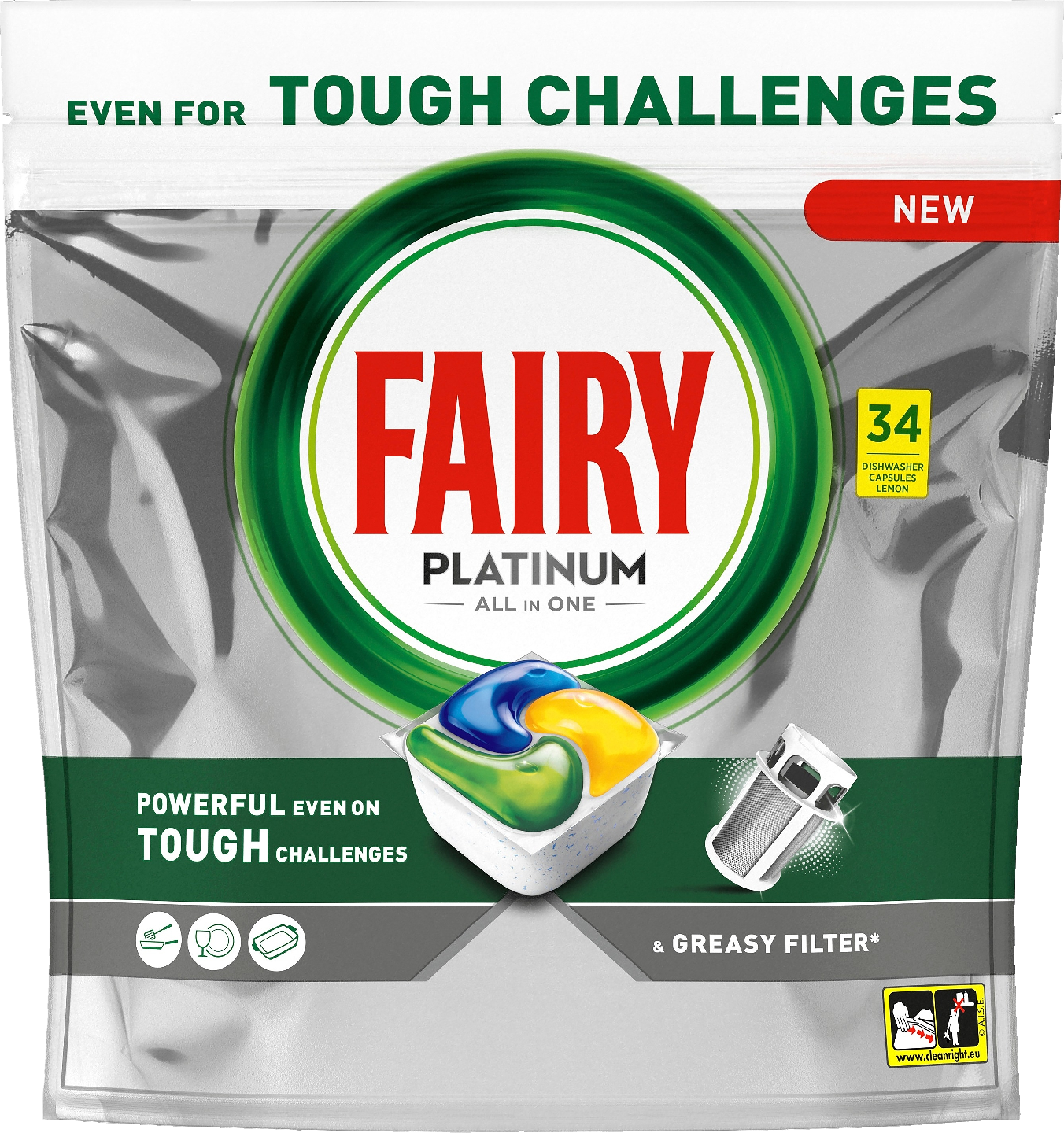 Fairy Platinum All in One Original 34kpl konetiskitabletti