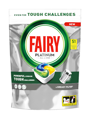 Fairy Platinum All in One Lemon 51kpl konetiskitabletti