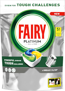 Fairy Platinum All in One Lemon 51kpl konetiskitabletti