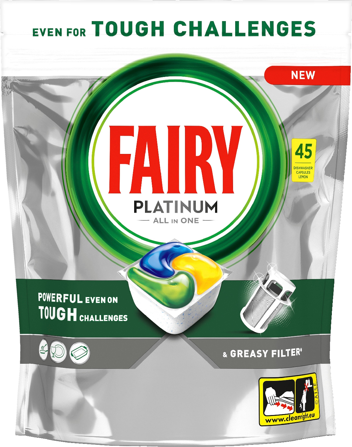 Fairy Platinum All in One Original 45kpl konetiskitabletti