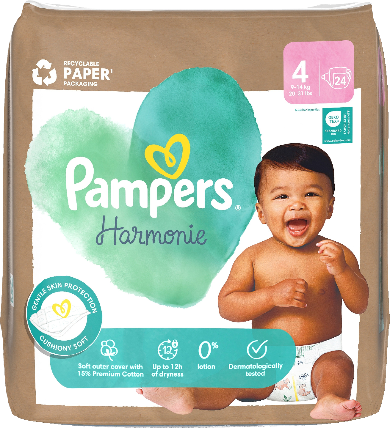 Pampers Harmonie S4 9-14 kg 24kpl vaippa