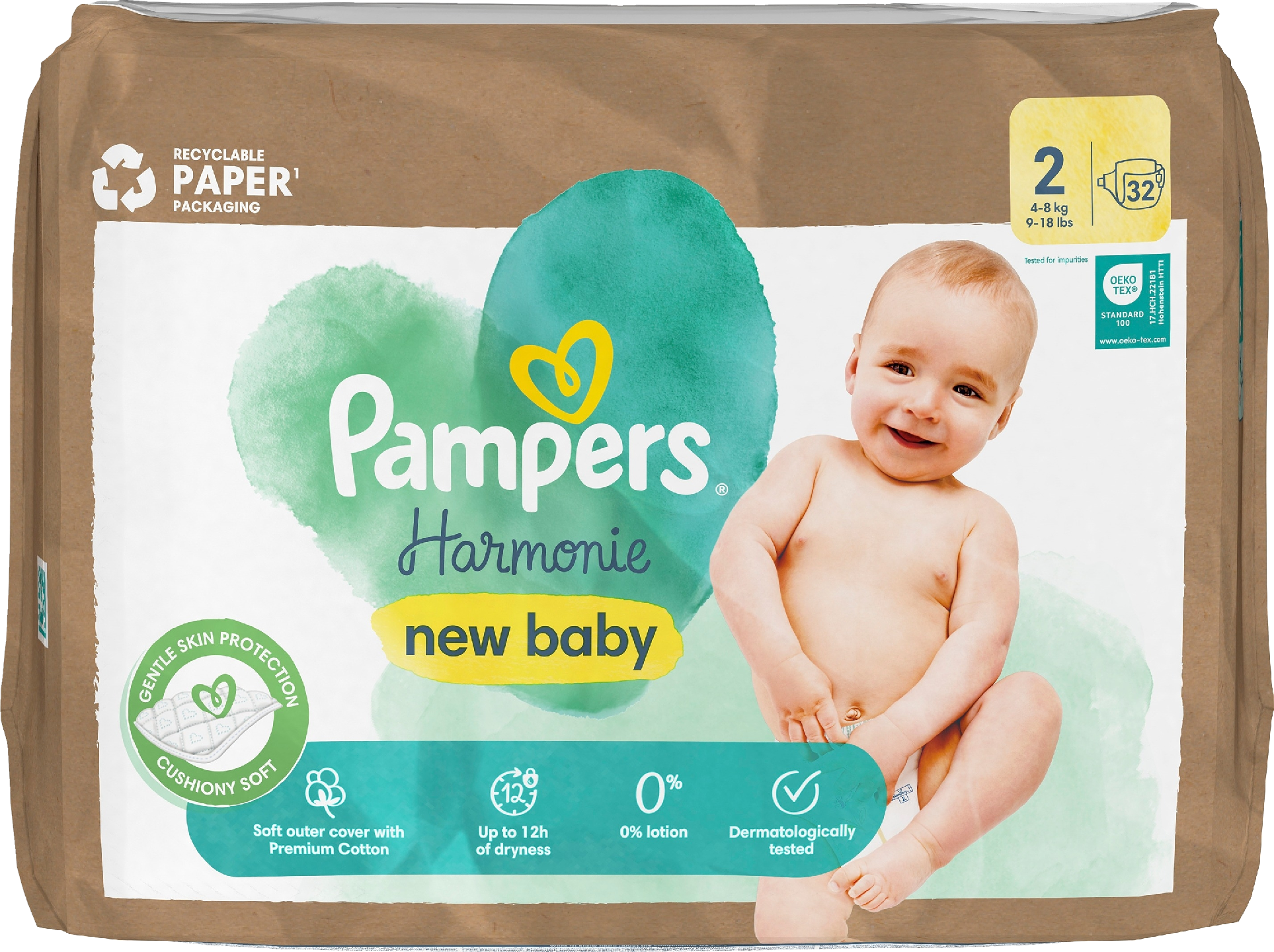 Pampers Harmonie new baby S2 4-8 kg 32 kpl vaippa