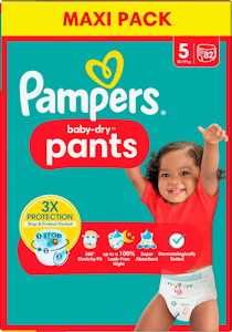 Pampers BabyDry Pants S5 12-17kg maxi box 82kpl housuvaippa