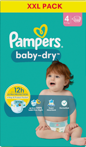 Pampers XXL BabyDry S4 9-14kg 120kpl teippivaippa