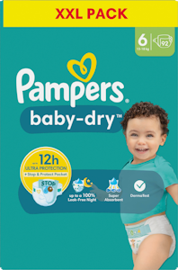 Pampers XXL BabyDry S6 13-18kg 92kpl teippivaippa