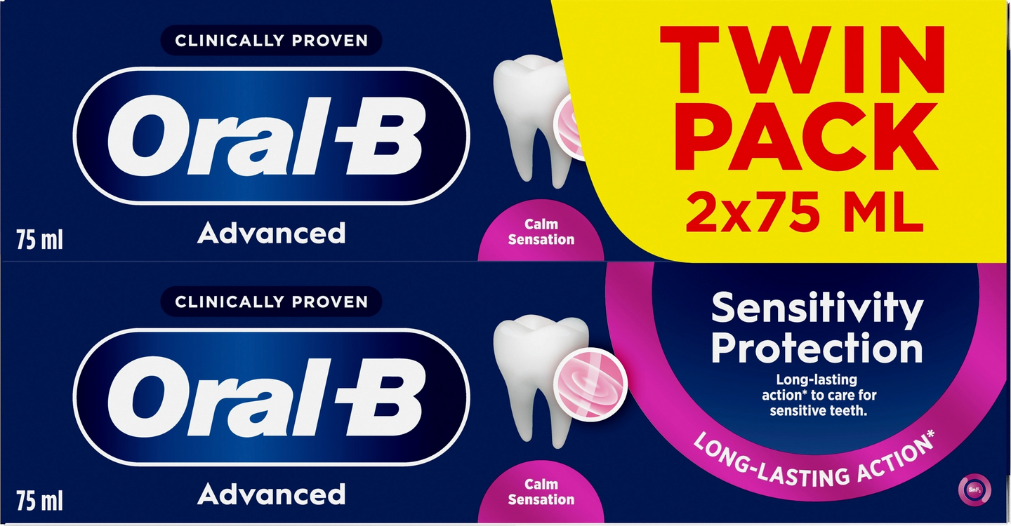 Oral-B Advanced Sensitivity Protection 2x75ml hammastahna
