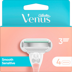 Gillette Venus Smooth Sensitive 4kpl terä