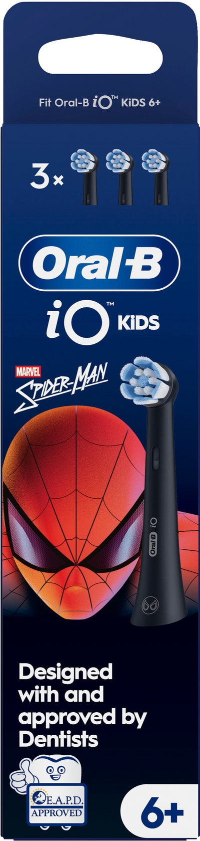 Oral-B iO Kids 6+ Spider-Man -vaihtoharja, 3 kpl