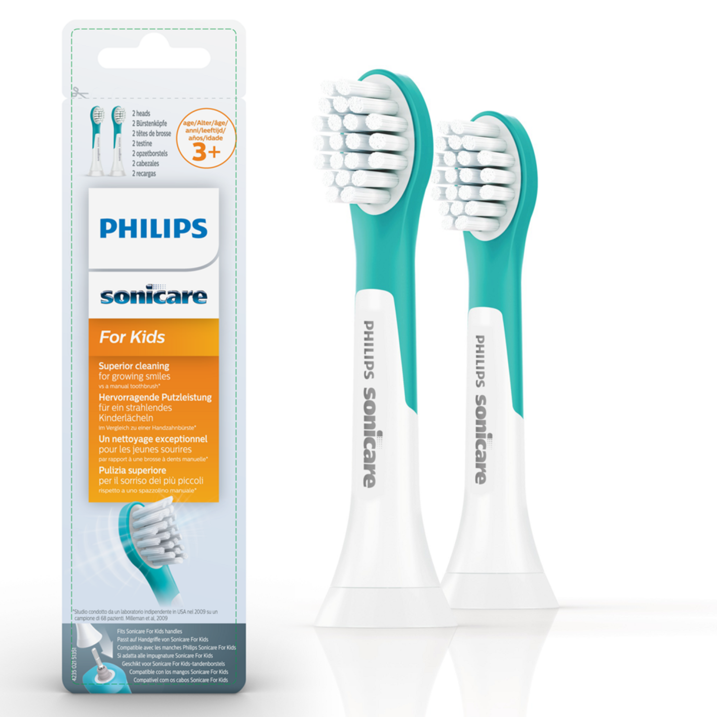 Philips Sonicare Kids 3+ HX6032/33 -vaihtoharja, 2 kpl