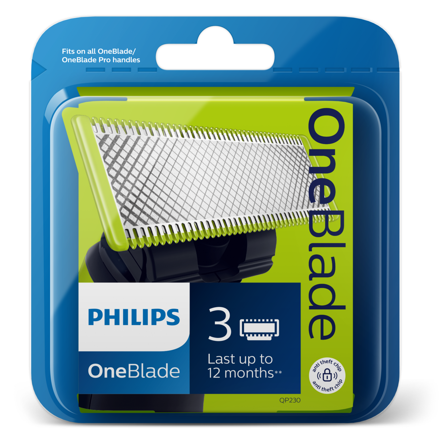 Philips OneBlade QP230/50 -vaihtoterät, 3 kpl