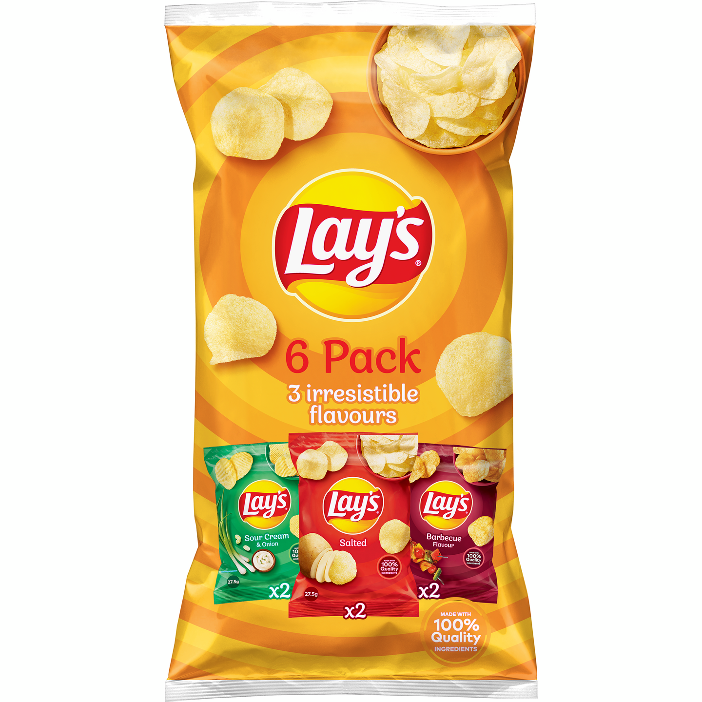 Lay's Chips 3 varianttia 6-pack