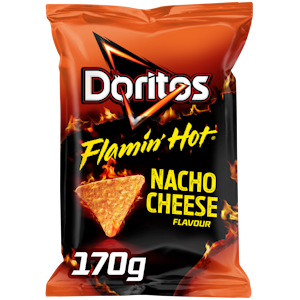 Doritos flaming hot nacho 170g maustettu maissilastu