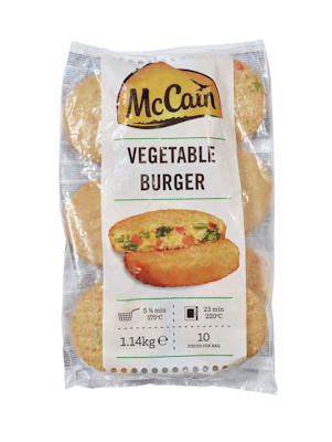 McCain paneroitu kasvispihvi 114g/1144g pakaste