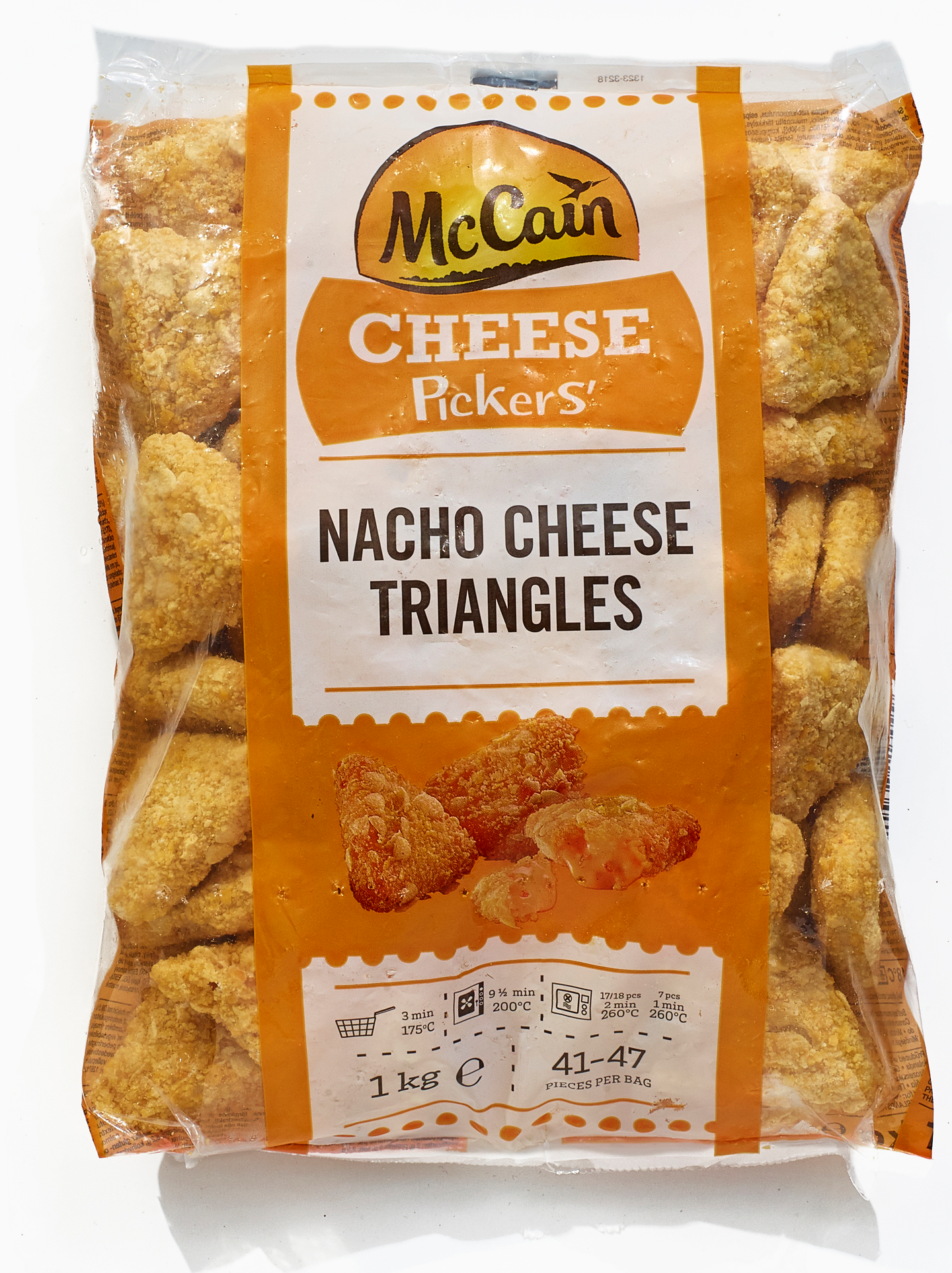McCain cheese pickers nacho cheese triangles 1kg pakaste