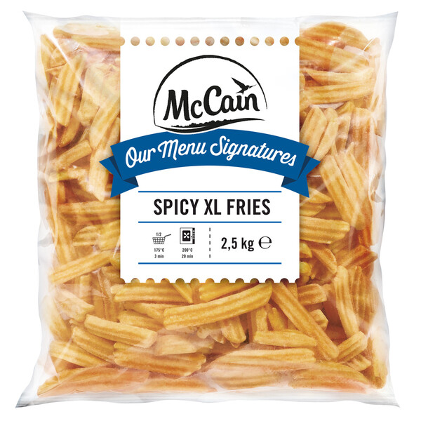 McCain Spicy XL maustettu poimulankkuperuna 2,5kg pakaste