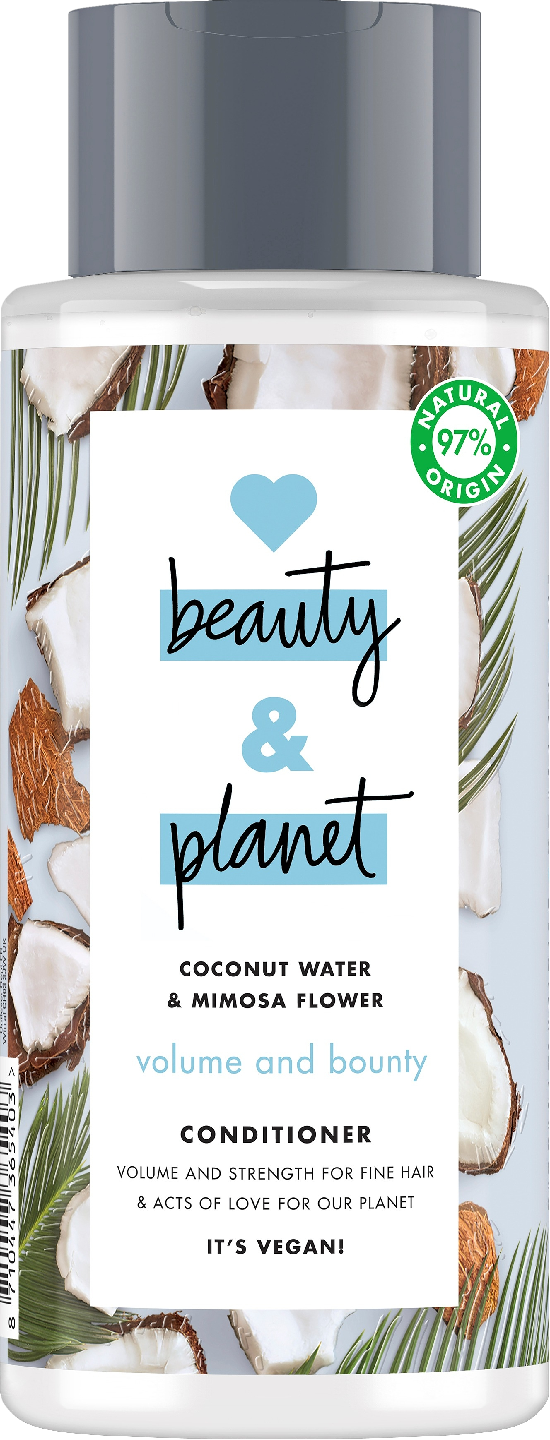 Love Beauty and Planet hoitoaine 400ml Volume & Bounty