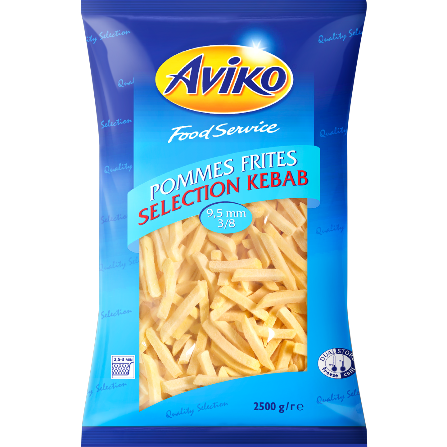 Aviko Pommes Frites Selection Kebab Ranskanperuna 9,5mm 2,5kg pakaste