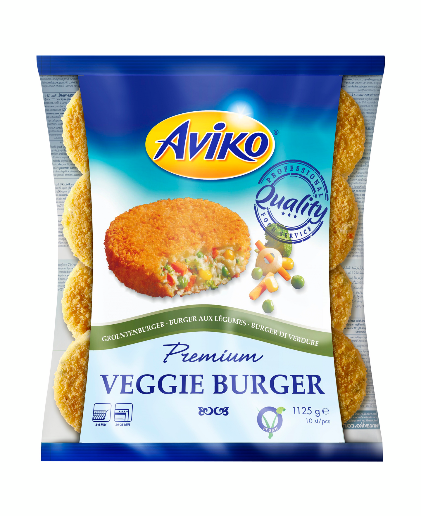 Aviko Veggie Burger kasvispihvi 112,5g/1125g pakaste